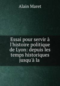 Essai pour servir a l