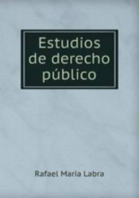 Estudios de derecho publico