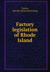 Factory legislation of Rhode Island
