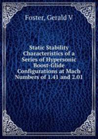 Static Stability Characteristics of a Series of Hypersonic Boost-Glide Configurations at Mach Numbers of 1.41 and 2.01