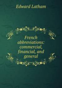 French abbreviations: commercial, financial, and general