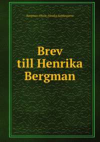 Brev till Henrika Bergman