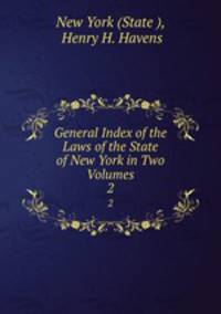 General Index of the Laws of the State of New York in Two Volumes. 2