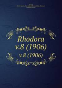 Rhodora. v.8 (1906)