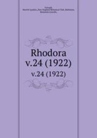 Rhodora. v.24 (1922)