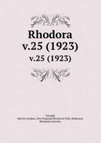Rhodora. v.25 (1923)