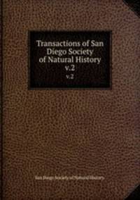 Transactions of San Diego Society of Natural History.. v.2