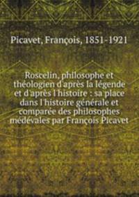 Roscelin, philosophe et theologien d