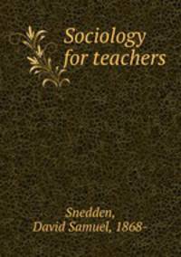 Sociology for teachers