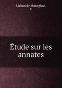 Etude sur les annates