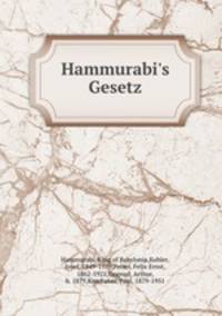 Hammurabi`s Gesetz