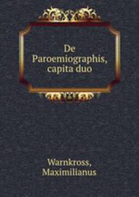 De Paroemiographis, capita duo