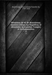 Memoires de M. de Bourrienne, ministre d