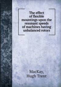 The effect of flexible mountings upon the resonant speeds of machines having unbalanced rotors.