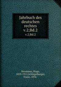 Jahrbuch des deutschen rechtes. v.2;Bd.2