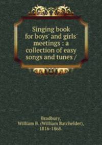 Singing book for boys
