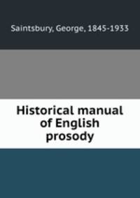 Historical manual of English prosody