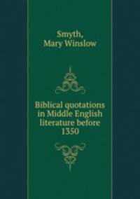 Biblical quotations in Middle English literature before 1350