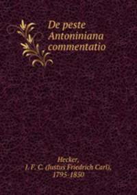 De peste Antoniniana commentatio