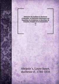Memoires de madame la duchesse d