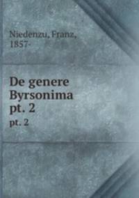 De genere Byrsonima . pt. 2