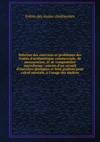 Solution des exercices et problemes des traites d