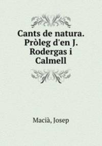 Cants de natura. Proleg d