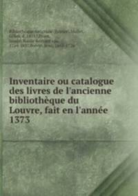 Inventaire ou catalogue des livres de l