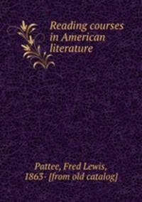 Reading courses in American literature