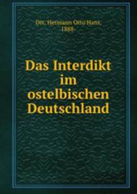 Das Interdikt im ostelbischen Deutschland