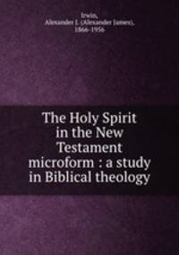 The Holy Spirit in the New Testament microform : a study in Biblical theology