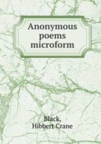Anonymous poems microform