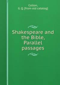 Shakespeare and the Bible, Parallel passages
