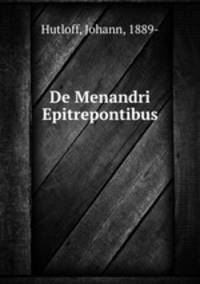 De Menandri Epitrepontibus