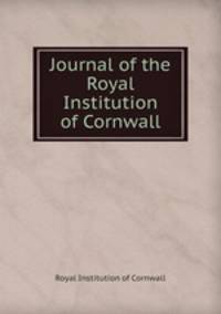 Journal of the Royal Institution of Cornwall