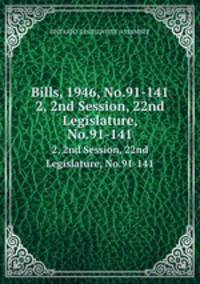 Bills, 1946, No.91-141. 2, 2nd Session, 22nd Legislature, No.91-141