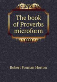 The book of Proverbs microform