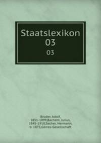 Staatslexikon. 03