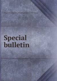 Special bulletin
