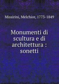 Monumenti di scultura e di architettura : sonetti