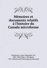 Memoires et documents relatifs a l