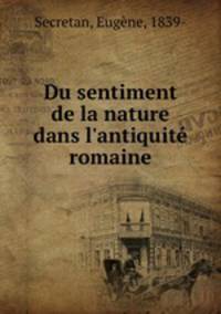 Du sentiment de la nature dans l
