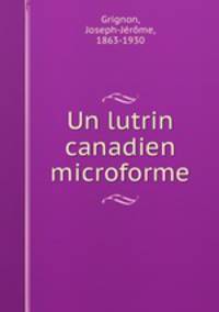 Un lutrin canadien microforme
