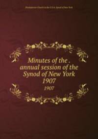 Minutes of the . annual session of the Synod of New York. 1907