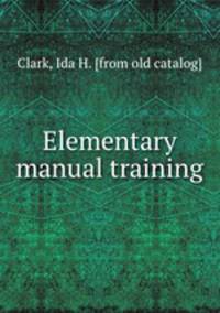 Elementary manual training