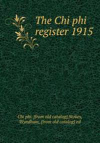The Chi phi register 1915