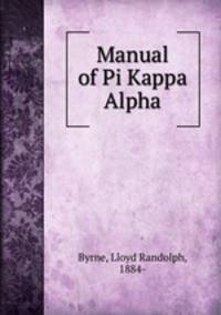 Manual of Pi Kappa Alpha