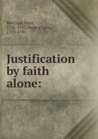 Justification by faith alone: