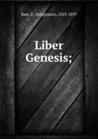 Liber Genesis;