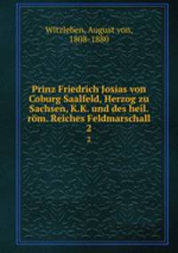 Prinz Friedrich Josias. Theil 2